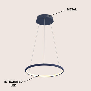Brice Modern Contemporary Iron Integrated LED Pendant
